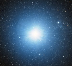 The third-brightest star in the Northern Hemisphere, Vega, photographed by amateur astronomer Chuck Ayoub.